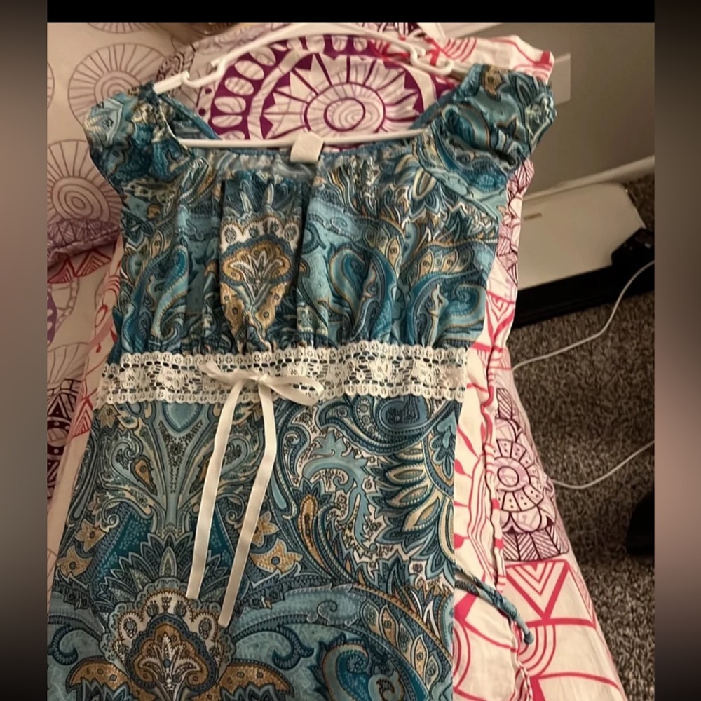 Blue Fairycore top